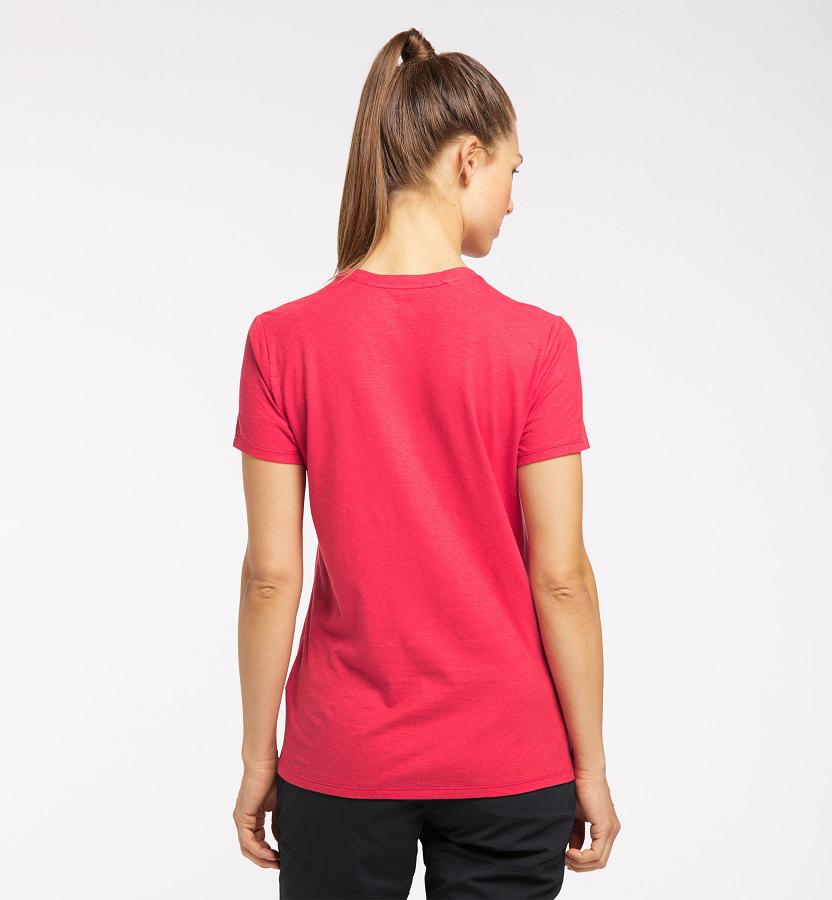 Haglöfs Womens Träd T-Shirt Red New Zealand 76308CGZW